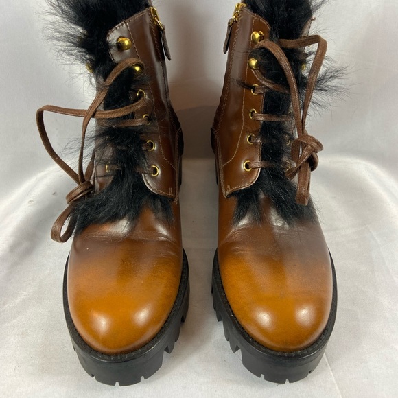 Prada Fur patent leather Boots EU36/US6 - Picture 2 of 8